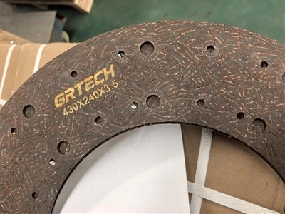 250.000 styks 430 mm højtydende koblingsbelægninger, fremstillet af GRTECH, e...